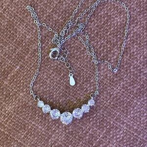 Moissanite 2.8 Carat Necklace in Platinum coated over S925 Sterling Silver